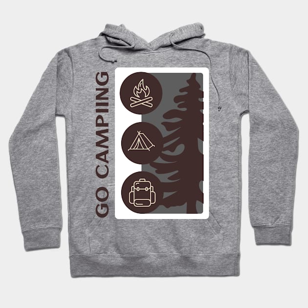 Go Camping Hoodie by Off The Clock Gear